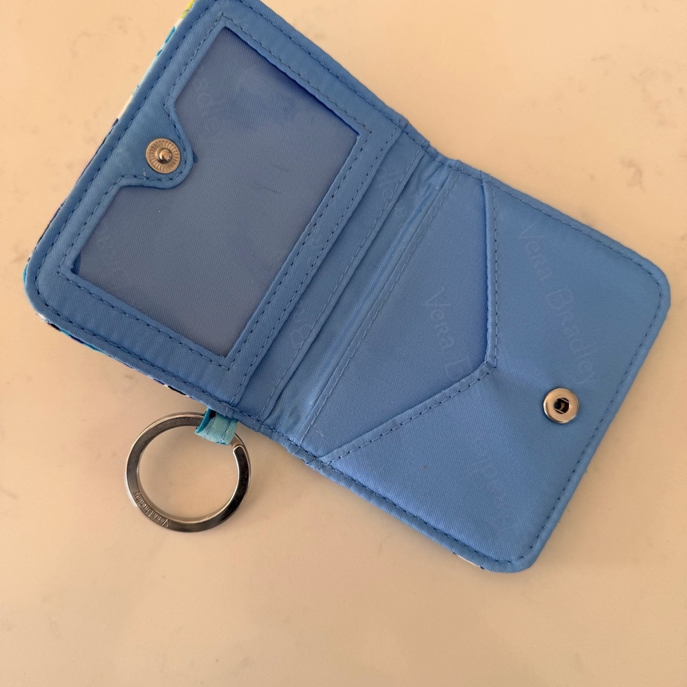 Vera Bradley Keychain Wallet in Blueberry Blooms - Picture 3 of 4